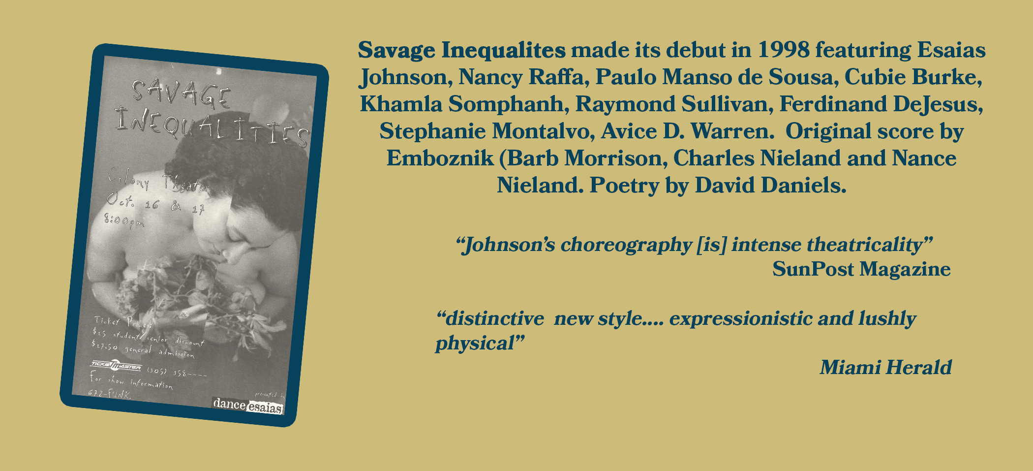 Savage Inequalities 1998